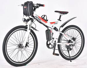 电动自行车山地车26寸折叠式48V锂电池助力成人改装变速男单车